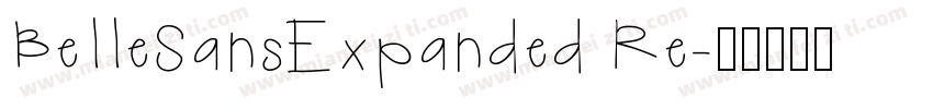BelleSansExpanded Re字体转换